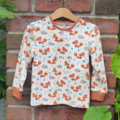 T-SHIRT aus weichem BIO Jersey "Fuchs und Igel"