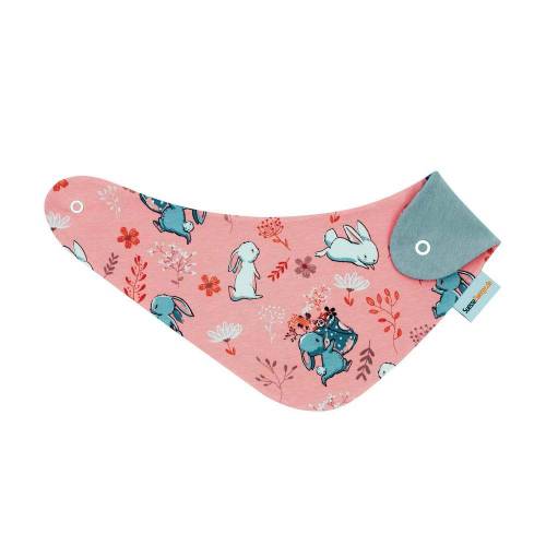 Tuch Babytuch Halstuch Dreieckstuch Wendehalstuch Sabberlatz "Süße Kaninchen" Geschenk Geburt