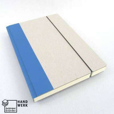 Skizzenbuch, 24,5 x 17 cm, lagune-blau, Büttenpapier, Notizbuch