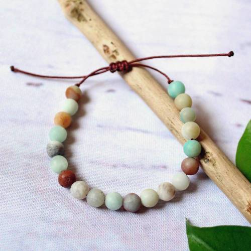 Amazonit • Armband Perlen | Edelsteinschmuck | Armschmuck | Geschenke für Frauen | Freundin | Schwester | Mama