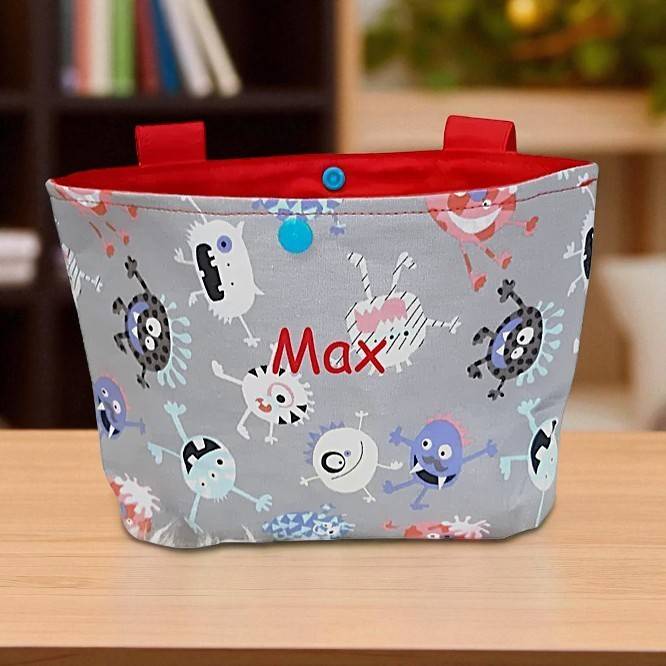 Lenkertasche fr Fahrrad, Dreirad, Laufrad "Monster", personalisierbar