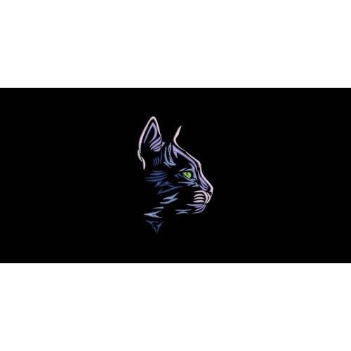 Stickdatei Katze Profil Katzengesicht 4 Größen XS-XXL Maschinenstickerei Tiere Cartoon Clipart Katze Gesicht Modern Art