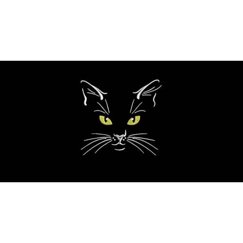 Stickdatei Catface 2 Katzengesicht 13 x 18 Rahmen Maschinenstickerei Tiere Cartoon Clipart Katze Gesicht Modern Art