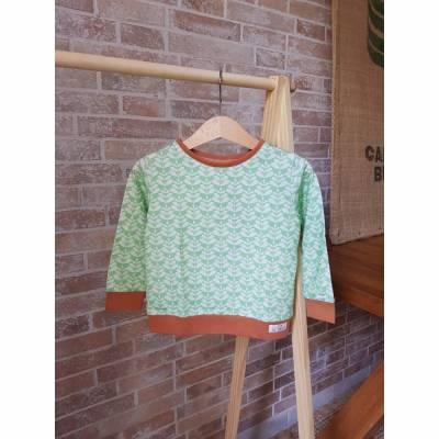 Langarm T-Shirt aus weichem BIO Jersey mit Print designed by Enemenemeins von Lillestoff