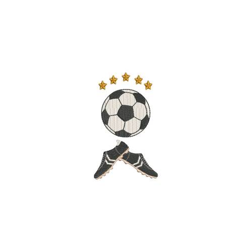 Stickdatei Fussball Schuhe Ball 13x18 Rahmen Maschinenstickerei Fussballer Fussballschuhe Fussballplatz Sport Ballsport