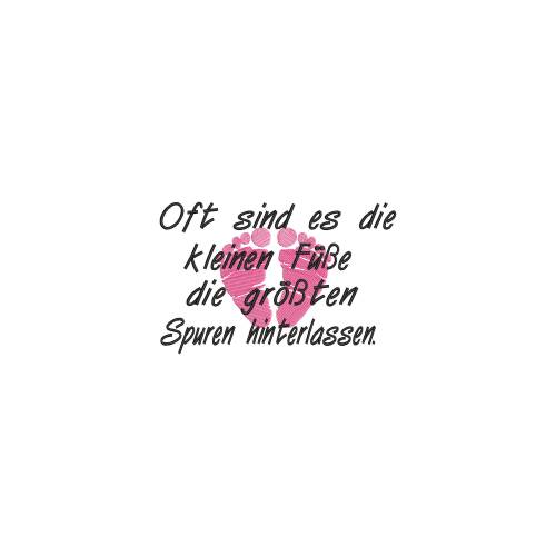 Stickdatei Oft kleine Füße in 4 Größen 10x10,13x18,18x13, 18x26 Baby Füße,