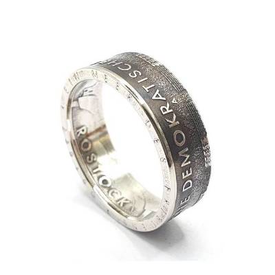 Ring aus original 5 Mark DDR von 1988(SAXSONIA)
