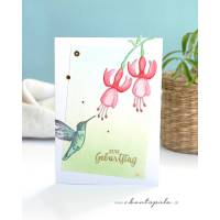 exotische Glückwunschkarte zum Geburtstag