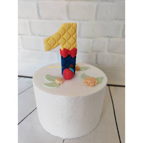 Tortenaufleger Fondant Zuckerfigur Geburtstagszahl Schneewittchen Zwerge Einhornzahl