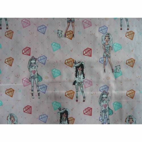 9,20 EUR/m Girls, City, Mode auf rosa / zartrosa