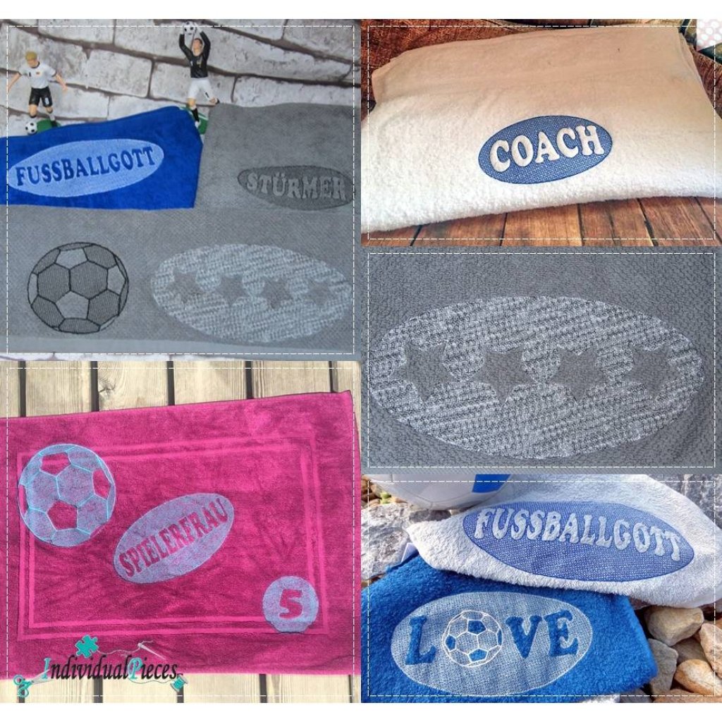 Stickdatei *embossed* FUSSBALL ab 10x10 Bild 4