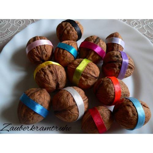 Segenswunsch Walnuß Segen Walnuss Gastgeschenk Taufe Konfirmation Kommunion Hochzeit Goodie Tischdeko