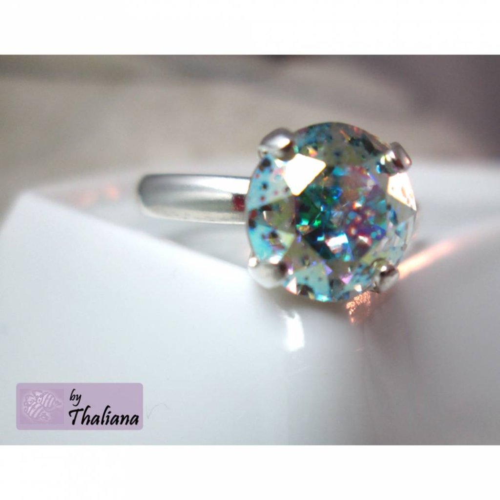 Ring Klunkerchen Minispiegel KONFETTI Fingerring Bild 2