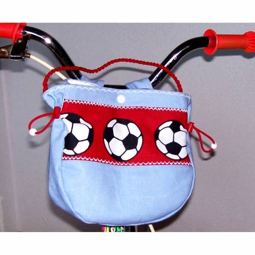 Lenkertasche,  Laufradtasche, Kindergartentasche, Fußballer-Tasche, Fahrradtasche, Kinder-Fahrradtasche, Kindertasche fürs Fahrrad