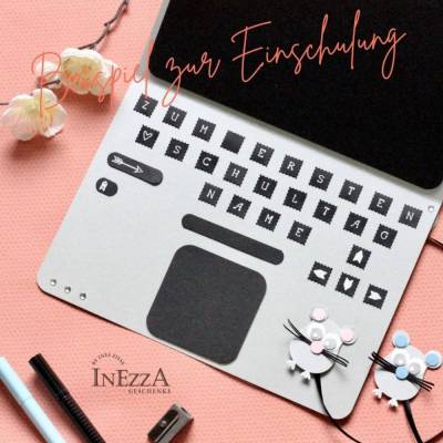 Geldgeschenk Laptop Gutschein Notebook PC große Karte Geschenkverpackung Geburtstag Weihnachten Jugendweihe Konfirmation