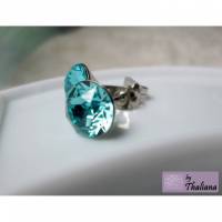 HELLER OZEAN türkise Ohrstecker Funkeln hell