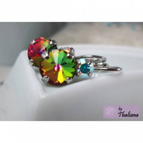 bunte Ohrringe FARBGLITZEREXPLOSION Geglitzer