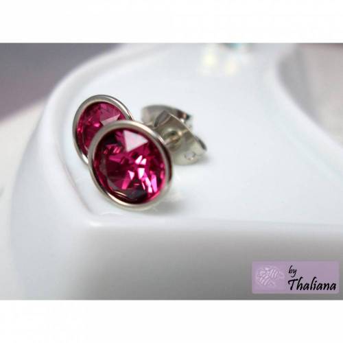***FUCHSIA*** Ohrstecker hochwertig pink magenta