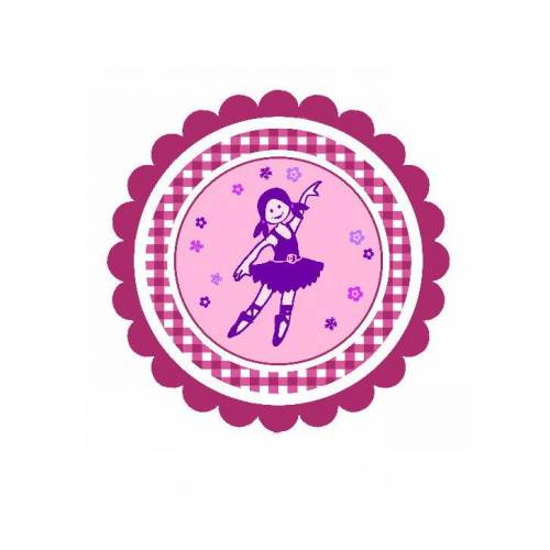 20 Aufkleber / Sticker MOTIV Tänzerin rosa