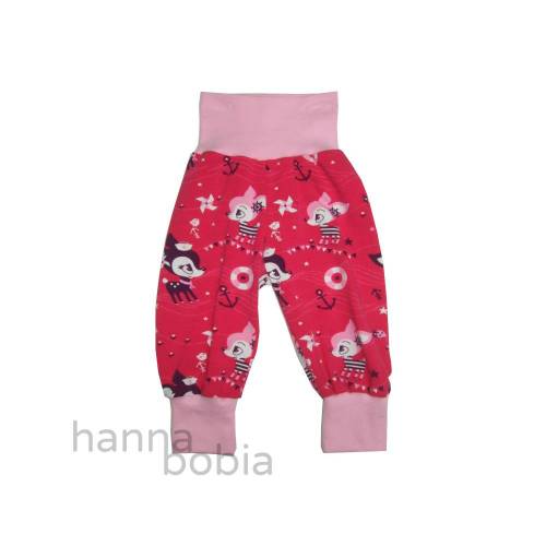 Babyhose, Pumphose, Größe 68, Hafenkitze auf pink