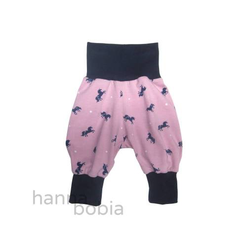 Babyhose, Pumphose, Größe 56, Einhörner auf rosa