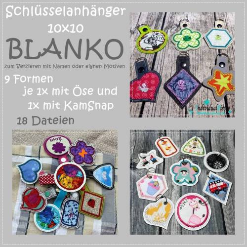 Schlüsselanhänger BLANKO 10x10