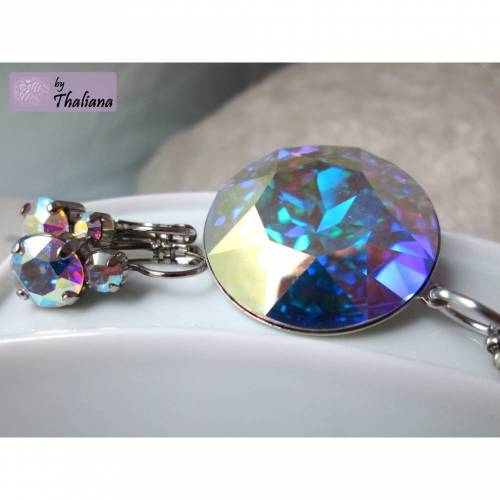 SPARSET aus XXL-REGENBOGENDIAMANT Schmuckset