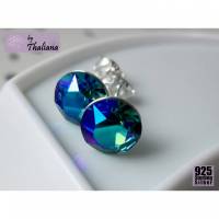 dunkel glitzernder Tiefer Ozean BLING Ohrstecker