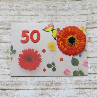 Geburtstagskarte  XL zum runden Geburtstag