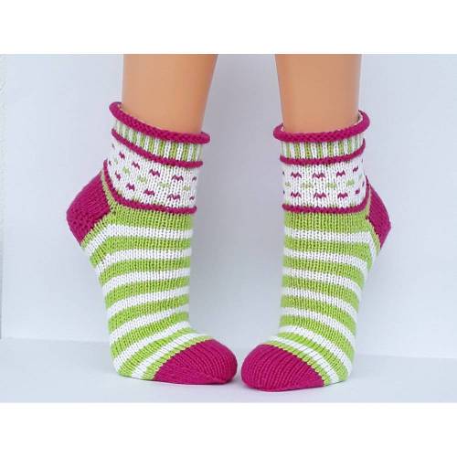 Socken Strümpfe Wollsocken Kuschelsocken handgestrickt 38/39