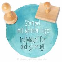 Logostempel - individuell für dich gefertigt - nach eigener Vorlage - Hochzeitslogo - verschiedene Größen - Eigenes Design - Motiv: 384