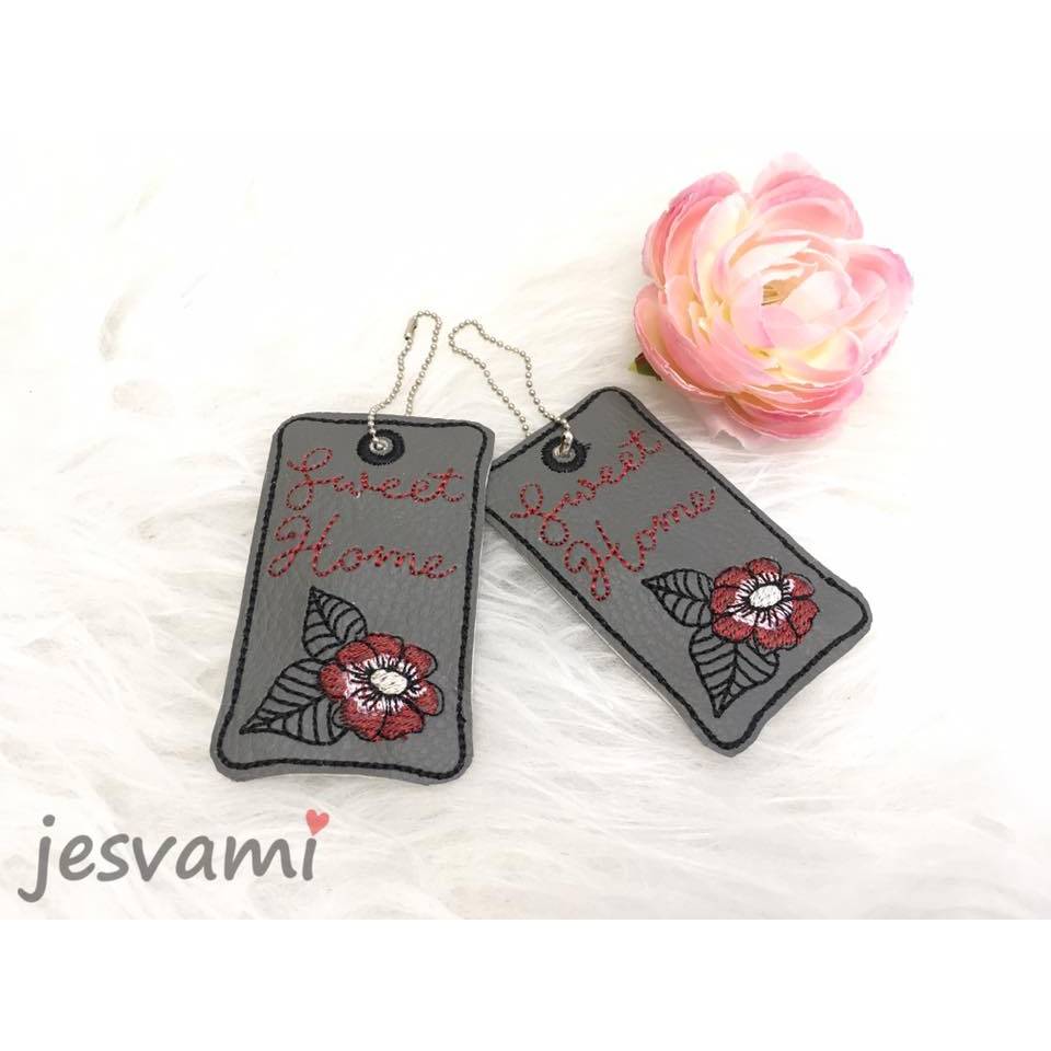FREEBIE Digitale Stickserie "Key Fob Flower Home ITH" für den 10x10-13x18cm (4x4-5x7") Stickrahmen Bild 4