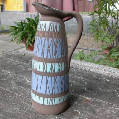 Keramik Vase 50er Jahre - Strehla Keramik Modellnummer 976 Handbemalt - aus Berlin Grünau