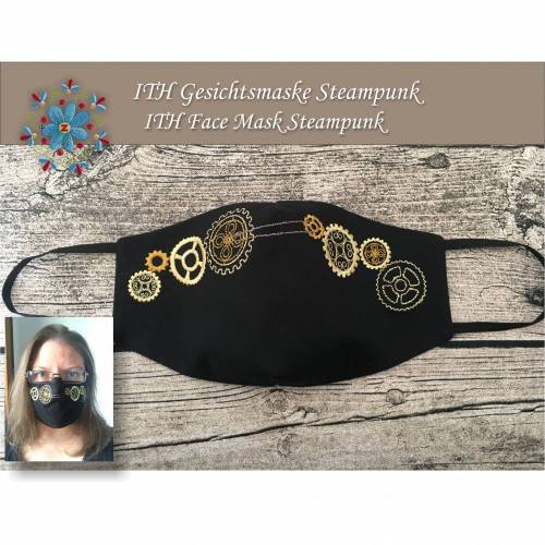 ITH Gesichtsmaske / Community-Maske / Behelfs-Mund-Nase-Maske Steampunk
