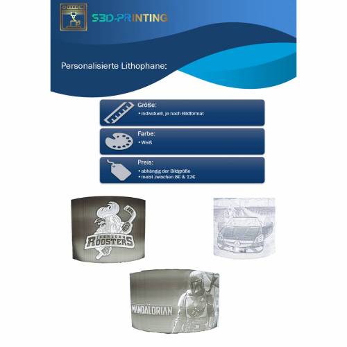 Personalisierbares Lithophan-Bild