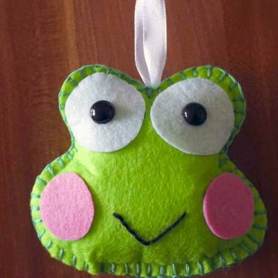 Bastelanleitung für den Schlüsselanhänger "Frosch"