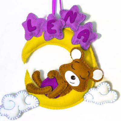 Bastelanleitung für das traumhafte Türschild mit Namen für Jungen und Mädchen