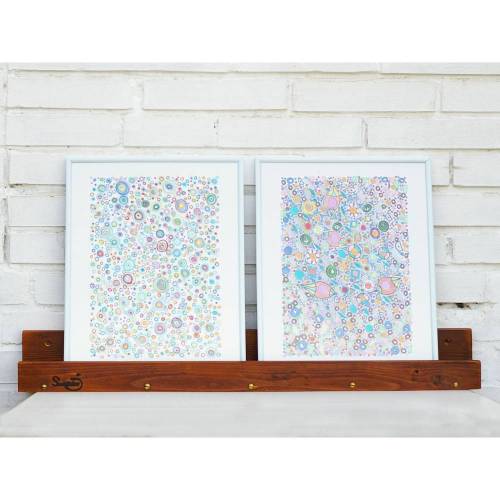 Regal, Wohndeko, Bilderhalter, Bilderleiste aus Holz, Altholz, Regal aus Holz, Wanddeko,Upcycling