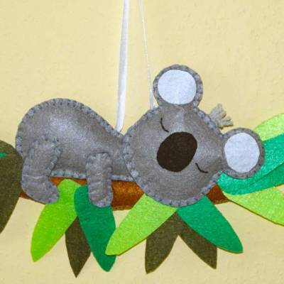 Bastelanleitung für den Schlafenden Koala