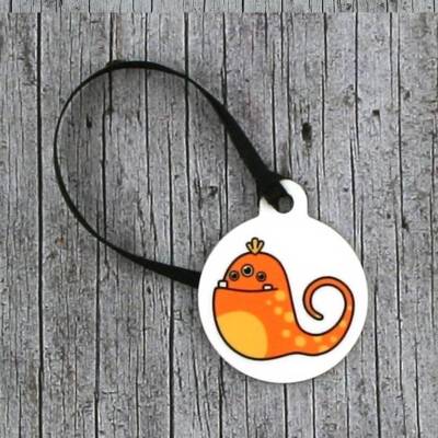 ABVERKAUF /// Anhänger **MonstAAA17** von ZWEIFARBIG 3,2cm Glücksbringer Schlüsselanhänger Geschenk Einschulung