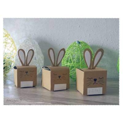 Bastelanleitung für die Hasen Geschenkbox