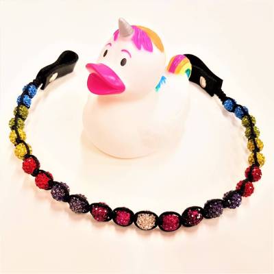 Stirnriemen "Regenbogen No.2" ~ Größe Mini Shetty bis Kaltblut