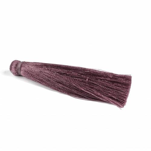 Quaste, Seide, aubergine, XL, 7cm