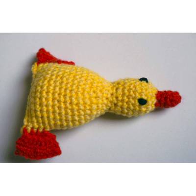 Häkelanleitung Hundespielzeug "Ente Nak Nak"