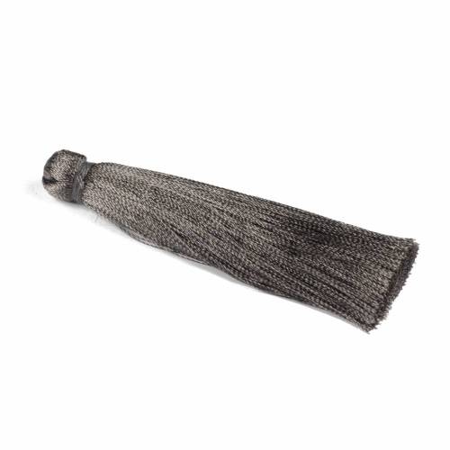 Seidenquaste, anthrazit, 7cm