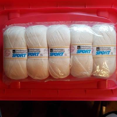 Vintage, 500 Gramm Schachenmayr nomotta Sport, waschmaschinenfest, reine Wolle, Art. 637 Fbe. 0002