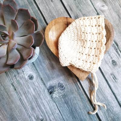 Süße Babymütze, Baby Bonnet, Häkelmütze