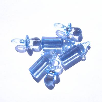 Streuteile Schnuller und Flasche hellblau