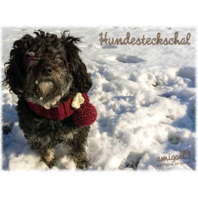 Häkelanleitung: Hundesteckschal für kleine Hunde