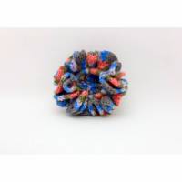 Zopfgummi Haargummi gehäkelt multicolor